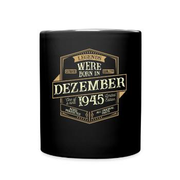 Décembre 1945 Anniversaire Homme - Mug uni - noir - Devant