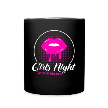 Trauzeugin Mädelsabend Party Damen Geschenk - Tasse einfarbig - Schwarz - Vorne