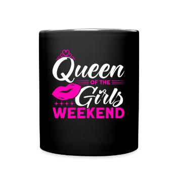 Trauzeugin Mädelsabend Party Damen Geschenk - Tasse einfarbig - Schwarz - Vorne