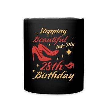 Cadeau de 28e anniversaire 28 ans Idée cadeau amusante - Mug uni - noir - Devant
