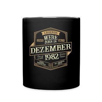 Décembre 1982 Anniversaire Homme - Mug uni - noir - Devant