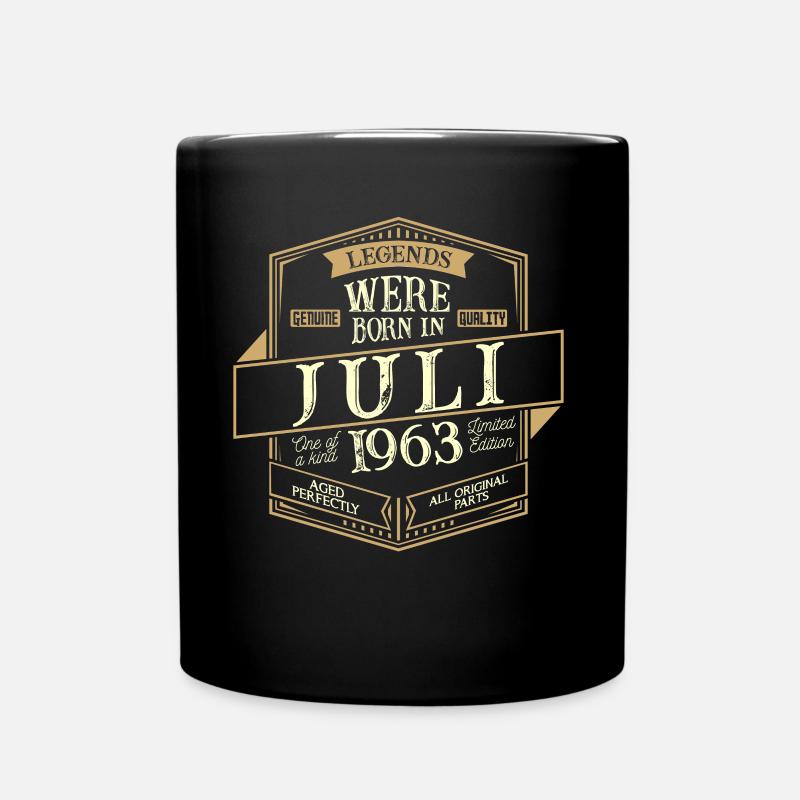 Juli 1963 Geburtstag Mann - Tasse einfarbig - Schwarz
