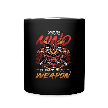 Votre est votre meilleure arme. - Mug uni - noir - Devant