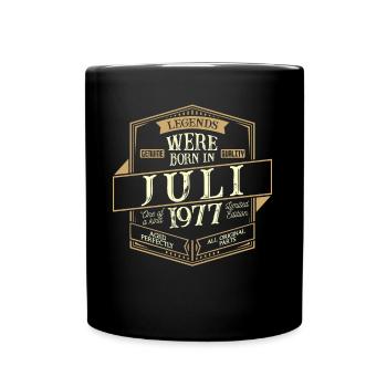 Juli 1977 Geburtstag Mann - Tasse einfarbig - Schwarz - Vorne