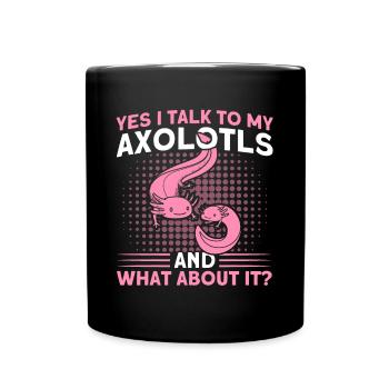 Axolotl Axolotl Besitzer Axolotl Amphibie Geschenk - Tasse einfarbig - Schwarz - Vorne