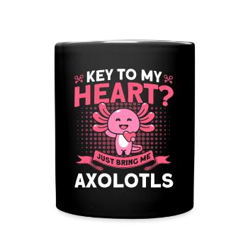 Axolotl Axolotl Besitzer Axolotl Amphibie Geschenk - Tasse einfarbig - Schwarz - Vorne