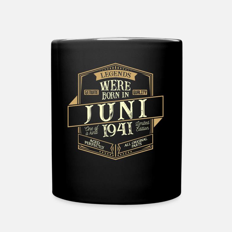Juni 1941 Geburtstag Mann - Tasse einfarbig - Schwarz