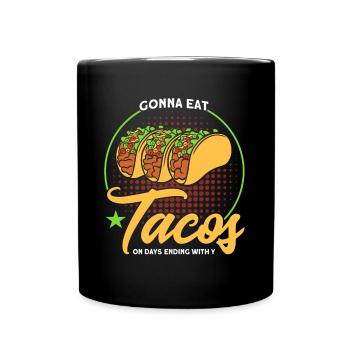 Taco Tacos Mexicain Fast Food Cadeau - Mug uni - noir - Devant