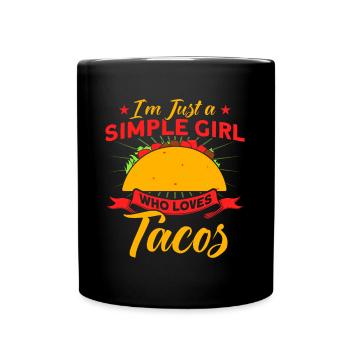 Taco Tacos Mexicain Fast Food Cadeau - Mug uni - noir - Devant