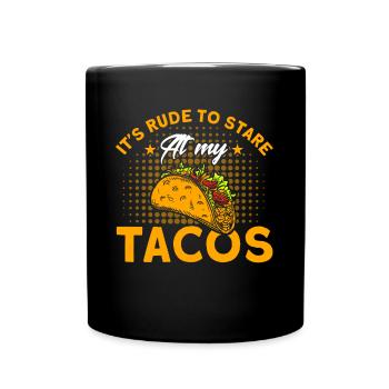 Taco Tacos Mexicain Fast Food Cadeau - Mug uni - noir - Devant