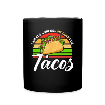 Taco Tacos Mexicain Fast Food Cadeau - Mug uni - noir - Devant