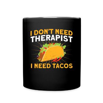 Taco Tacos Mexicain Fast Food Cadeau - Mug uni - noir - Devant