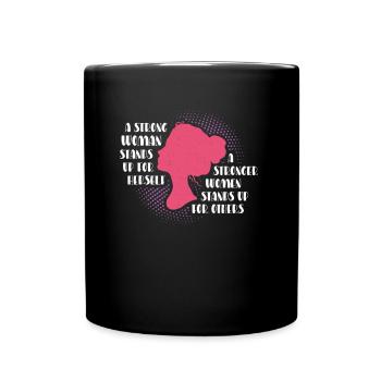 Des femmes fortes défendent la justice - Mug uni - noir - Devant