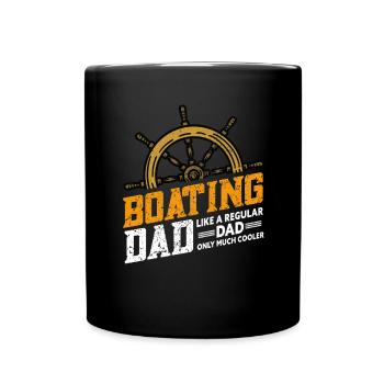 Boat Captain Boater Boat Captain Boat Shirt - Full Colour Mug - black - Front