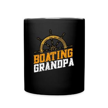 Boat Captain Boater Boat Captain Boat Shirt - Full Colour Mug - black - Front
