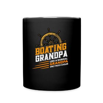 Boat Captain Boater Boat Captain Boat Shirt - Full Colour Mug - black - Front