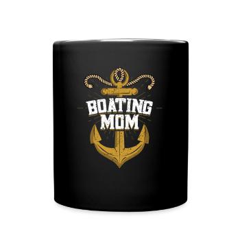 Boat Captain Boater Boat Captain Boat Shirt - Full Colour Mug - black - Front