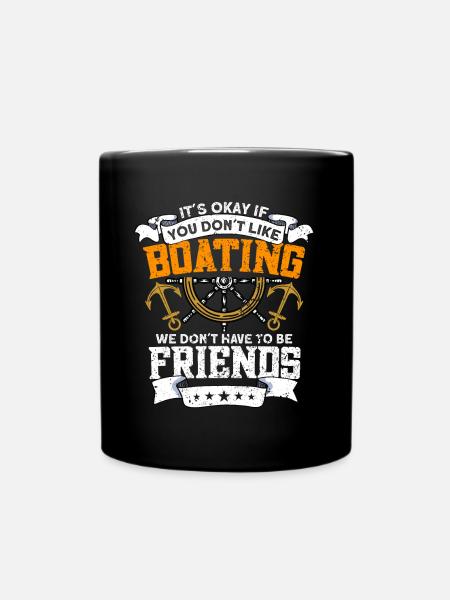 Boot Captain Bootfahrer Boots-Kapitän Boot Shirt - Tasse einfarbig - Schwarz