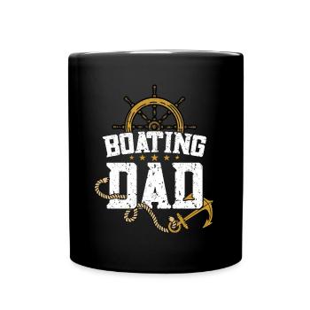 Boat Captain Boater Boat Captain Boat Shirt - Full Colour Mug - black - Front
