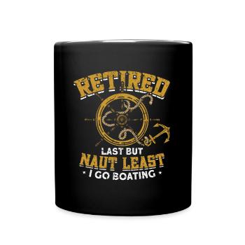 Boat Captain Boater Boat Captain Boat Shirt - Full Colour Mug - black - Front