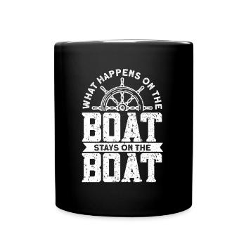 Boat Captain Boater Boat Captain Boat Shirt - Full Colour Mug - black - Front