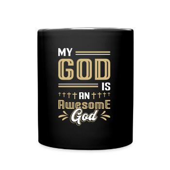 Mon Dieu est un grand Dieu. - Mug uni - noir - Devant