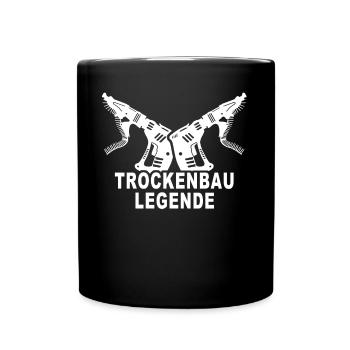 Trockenbauer Trockenbaumonteur Trockenbau - Tasse einfarbig - Schwarz - Vorne