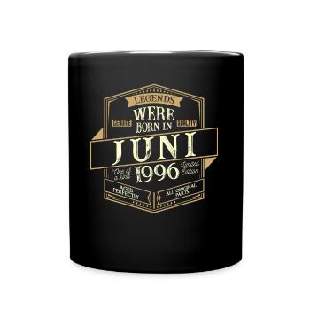 Juin 1996 Anniversaire Homme - Mug uni - noir - Devant