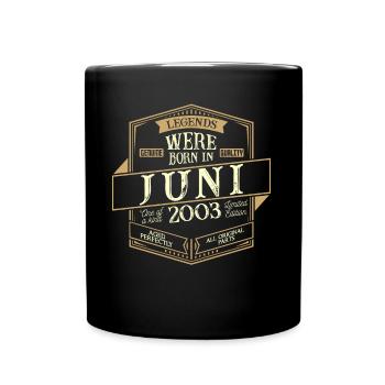 Juin 2003 Anniversaire Homme - Mug uni - noir - Devant