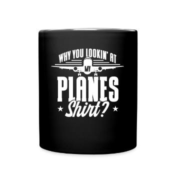 Cadeau d’atterrissage d’avion de pilote d’avion d’avion - Mug uni - noir - Devant