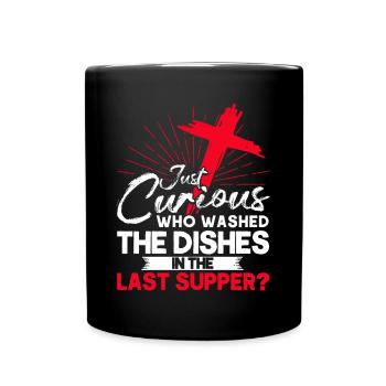 Jesus Bible Christian Religious Church Gift - Full Colour Mug - black - Front