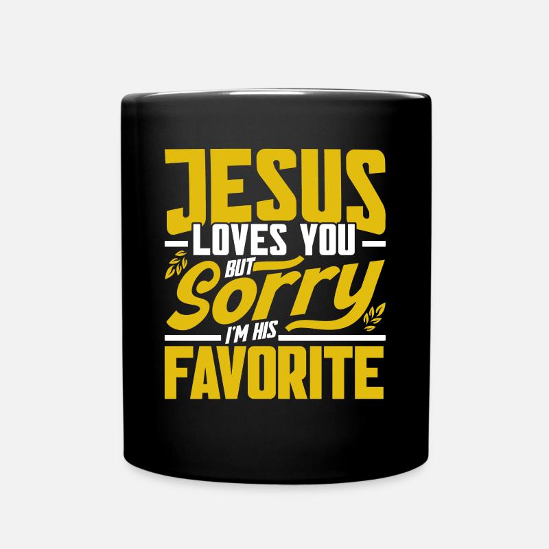 Jesus Bibel Christlich Religiös Kirche Geschenk - Tasse einfarbig - Schwarz