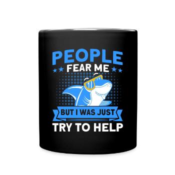 Shark Shark Lover Shark Gift - Full Colour Mug - black - Front