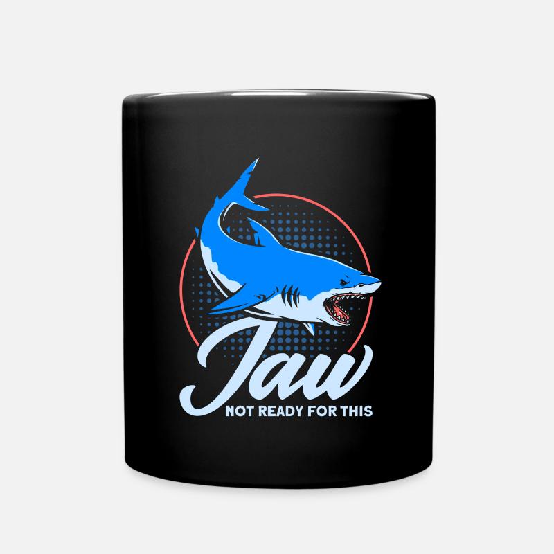 Haie Hai Liebhaber Haifisch Geschenk - Tasse einfarbig - Schwarz