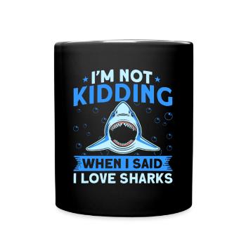 Shark Shark Lover Shark Gift - Full Colour Mug - black - Front