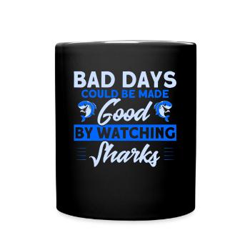Shark Shark Lover Shark Gift - Full Colour Mug - black - Front