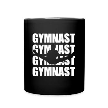 Gymnastic Fan Acrobat Proud Gymnast Gift Idea - Tasse einfarbig - Schwarz - Vorne