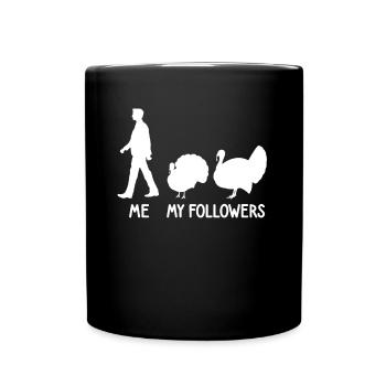 Je veux dire followers Turquie éleveur agriculteur agriculteur - Mug uni - noir - Devant