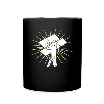 Magazine screwdriver drywall drywall fitter - Full Colour Mug - black - Front