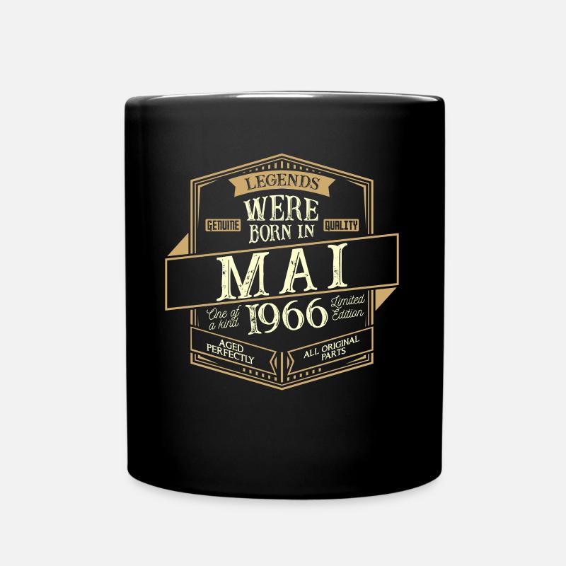 Mai 1966 Geburtstag Mann - Tasse einfarbig - Schwarz