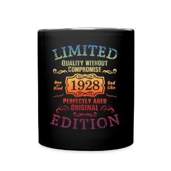 Anniversaire 1928 Édition Limitée Cadeau Occasion Cool - Mug uni - noir - Devant