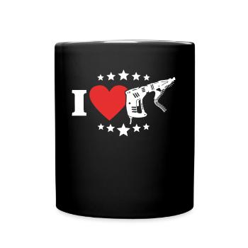 Drywall occupation Drywall fitter Drywall - Full Colour Mug - black - Front