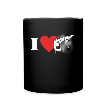 Drywall occupation Drywall fitter Drywall - Full Colour Mug - black - Front