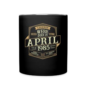 Avril 1985 Anniversaire Homme - Mug uni - noir - Devant