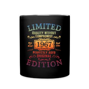 Anniversaire 1967 Édition Limitée Cadeau Occasion Cool - Mug uni - noir - Devant