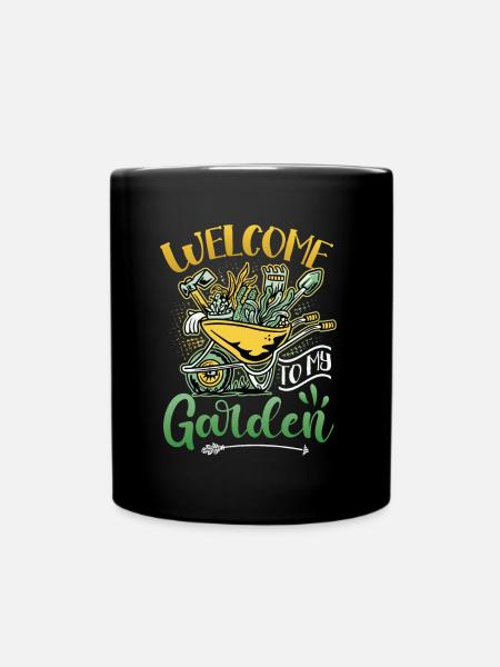 Bienvenue dans mon jardin - Jardinage - Mug uni - noir
