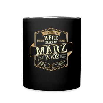 Mars 2002 Anniversaire Homme - Mug uni - noir - Devant