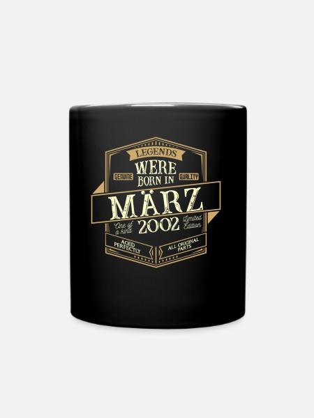 March 2002 Birthday Man - Full Colour Mug - black
