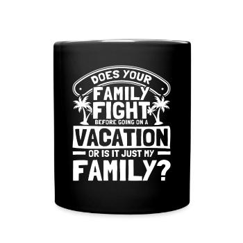 Road Trip Holiday Family Holiday Family Gift - Full Colour Mug - black - Front