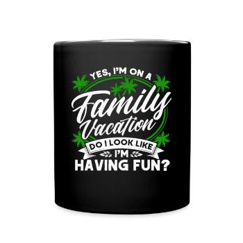 Road Trip Holiday Family Holiday Family Gift - Full Colour Mug - black - Front